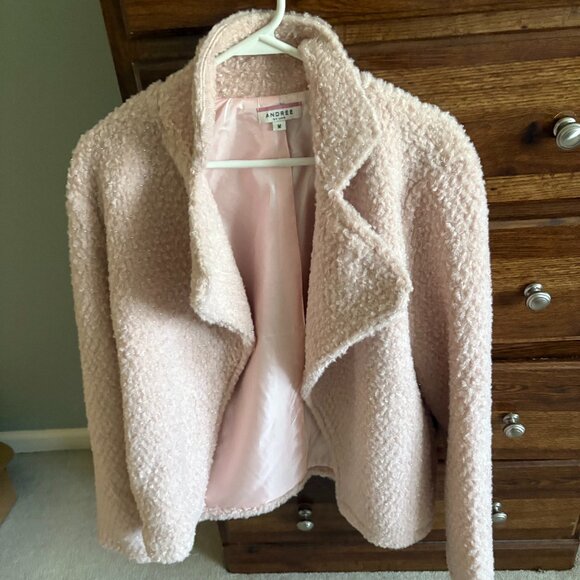 Pink fuzzy jacket by Andree Sz M - Picture 1 of 5